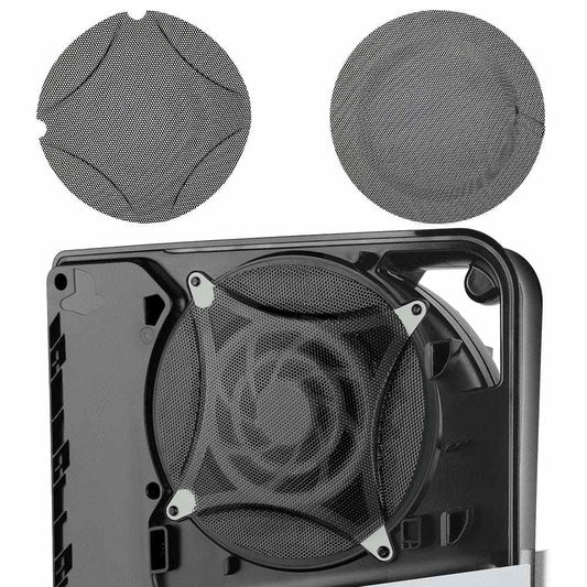 Chanvoo Metal PS5 Slim Dust Cover Protector  2 Pack Fan Dustproof Filter Mesh  High-Density Breathable Mesh Dust Cover for PS5 Cooling Fan  Compatible with Digital & Disc Edition (Black)