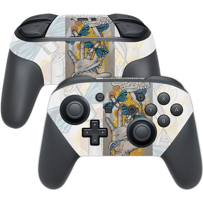 MIGHTY SKINS Nintendo Switch Pro Controller Skin - Insane In The Brain, Durable Vinyl Wrap, Easy to Apply, Made in The USA