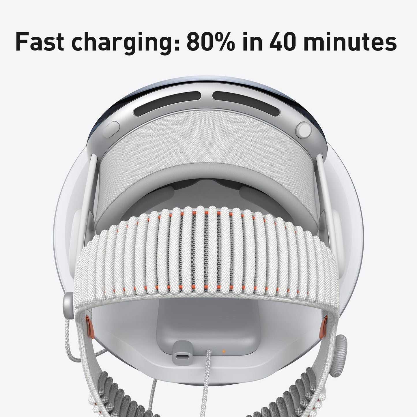 PRISMXR Charging Dock for Apple Vision Pro - 65W Fast Charge Station with USB-C Charger (Model P1112)