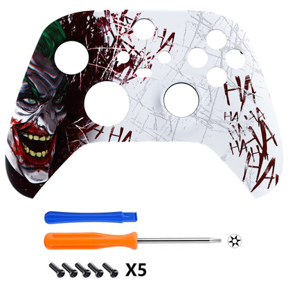 eXtremeRate Xbox Series X/S Controller Front Housing Shell - Clown HAHAHA Pattern, Custom Cover Faceplate, Model FX3T140