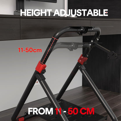 RACGTING Racing Wheel Stand - Foldable Adjustable for Logitech G29/G920/G923, Thrustmaster T248/T300RS - Black - Model T200601