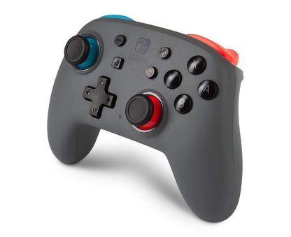 PowerA Nano Enhanced Wireless Controller for Nintendo Switch - Grey-Neon, Compact & Rechargeable Gamepad, Works with Switch Lite