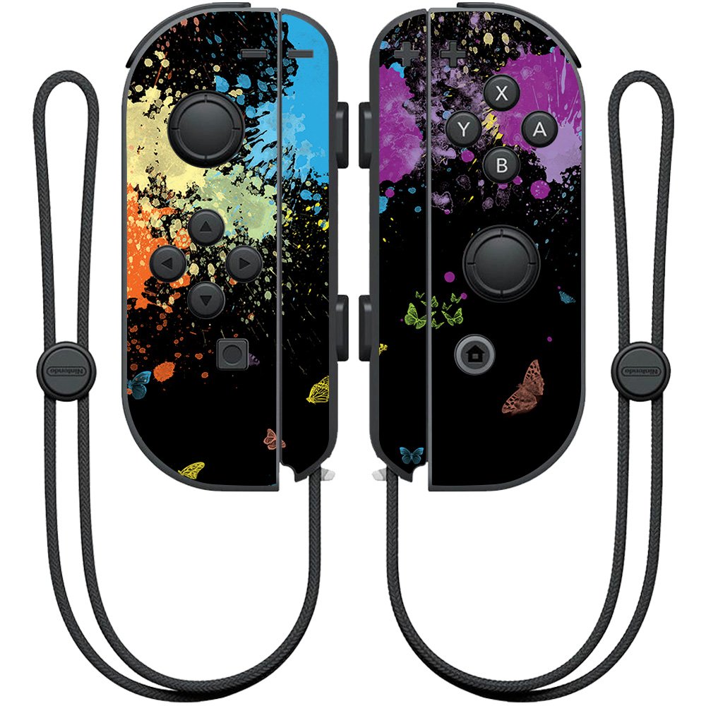MightySkins Skin Compatible with Nintendo Joy-Con Controller wrap Cover Sticker Skins Splatter