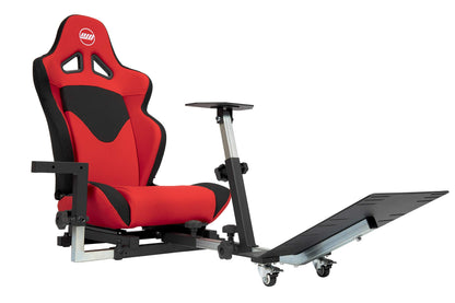 OpenWheeler Racing Simulator Seat - Gaming Chair with Gear Shift Mount, Red, 37D x 16W x 16H in, Model 102172012