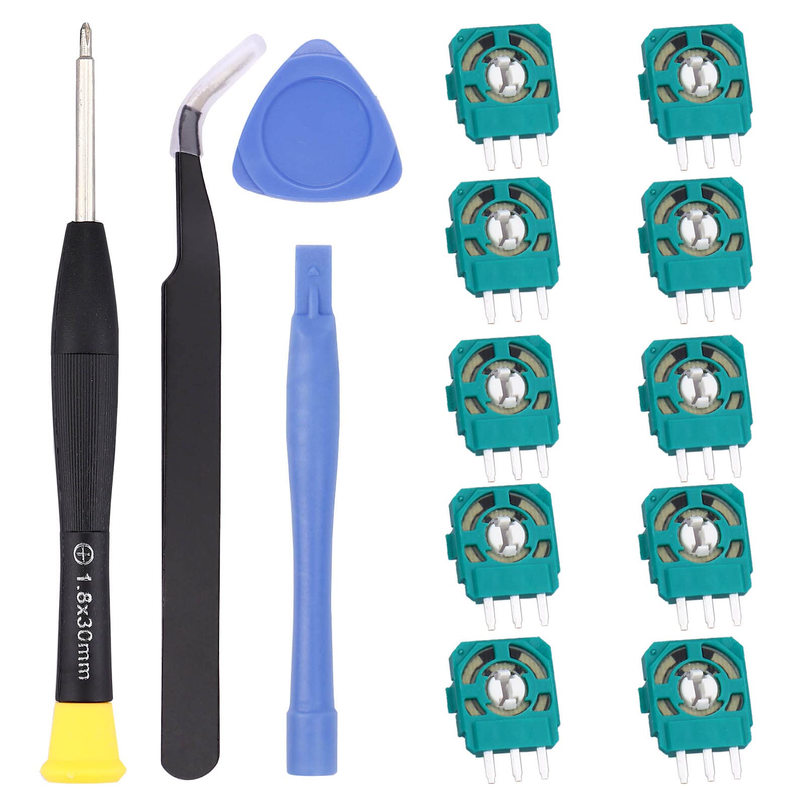 Ikpek 20pcs 2K3 Ohm Potentiometer for Dualsense PS5 Controller - Blue Trim Pot Resistor Thumbstick Module Sensor