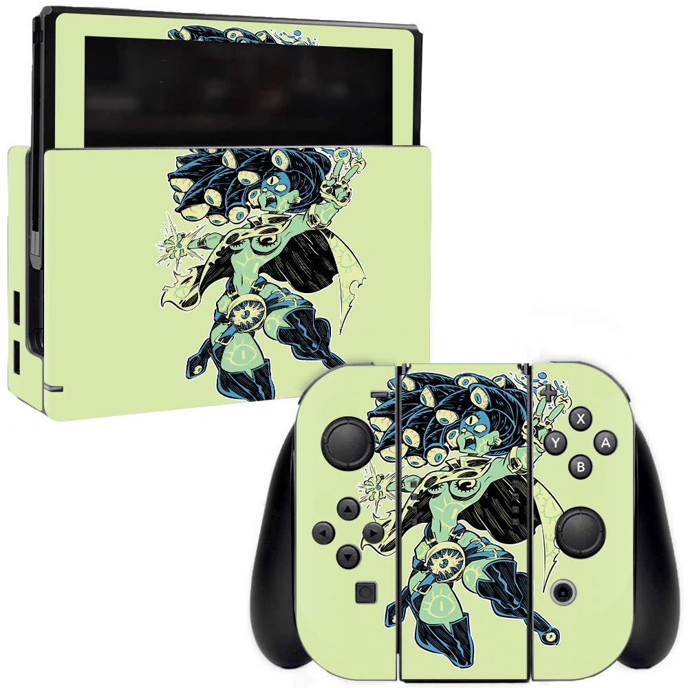 MIGHTY SKINS Nintendo Switch Skin - Eye Gazer, Durable Vinyl Decal Wrap, Easy to Apply & Remove, Model NISWI-Eye Gazer