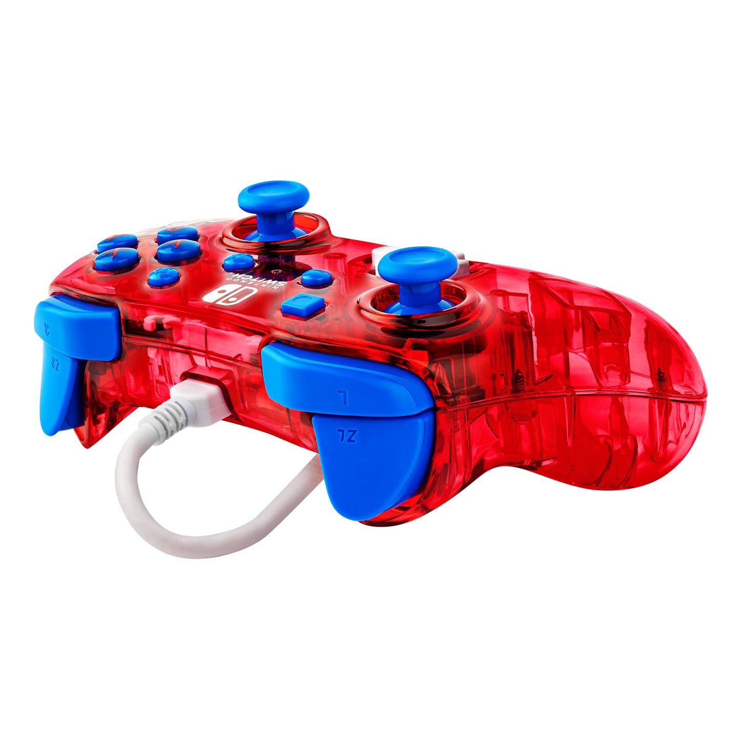 PDP Gaming Rock Candy Wired Controller for Nintendo Switch - Mario Punch, Officially Licensed, Compatible with Lite/OLED, Model 500-181-NA-MAR