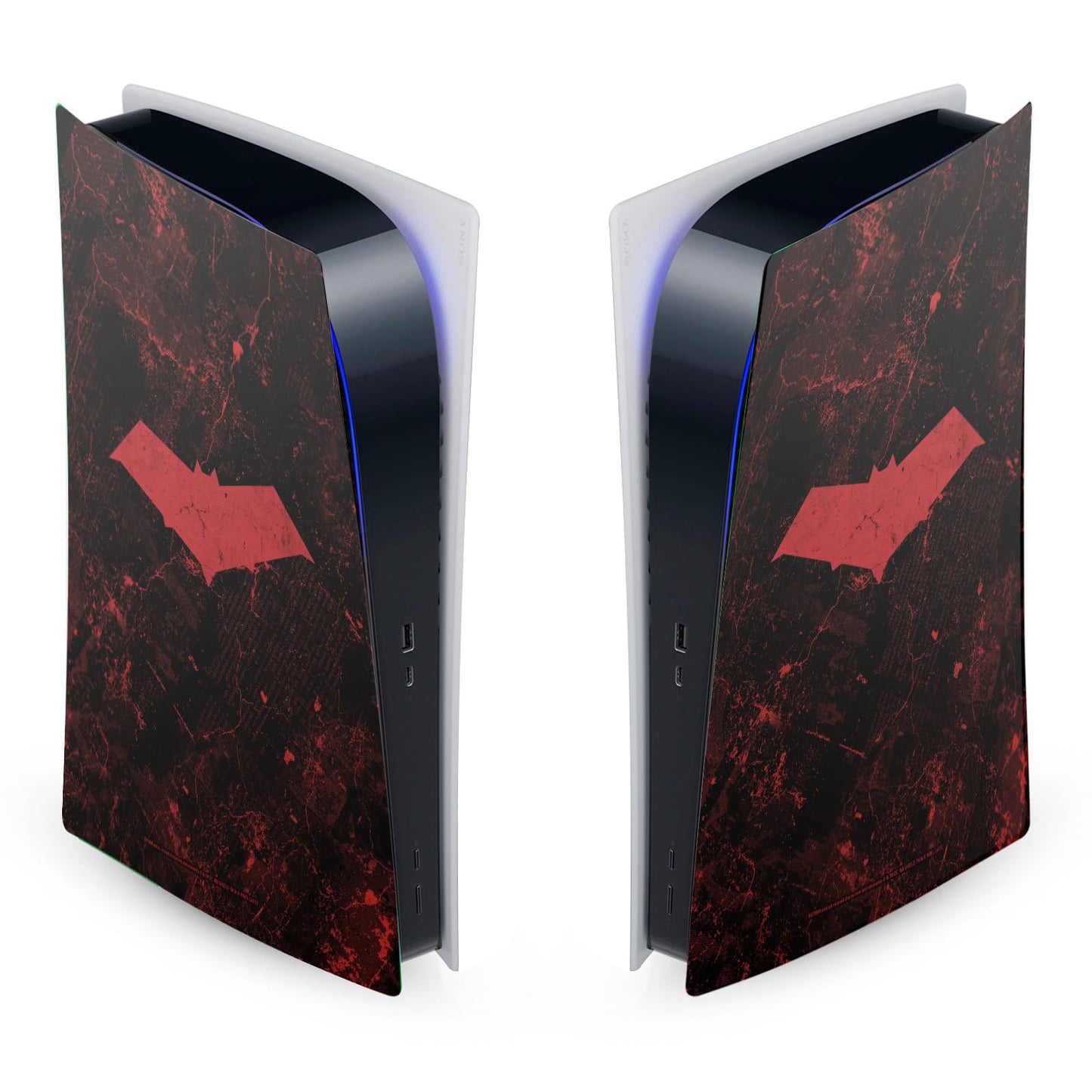 Head Case Designs Officially Licensed Batman DC Comics Red Hood Logos And Comic Book Vinyl Faceplate Sticker Gaming Skin Decal Cover Compatible With Sony PlayStation 5 PS5 Digital Edition Console