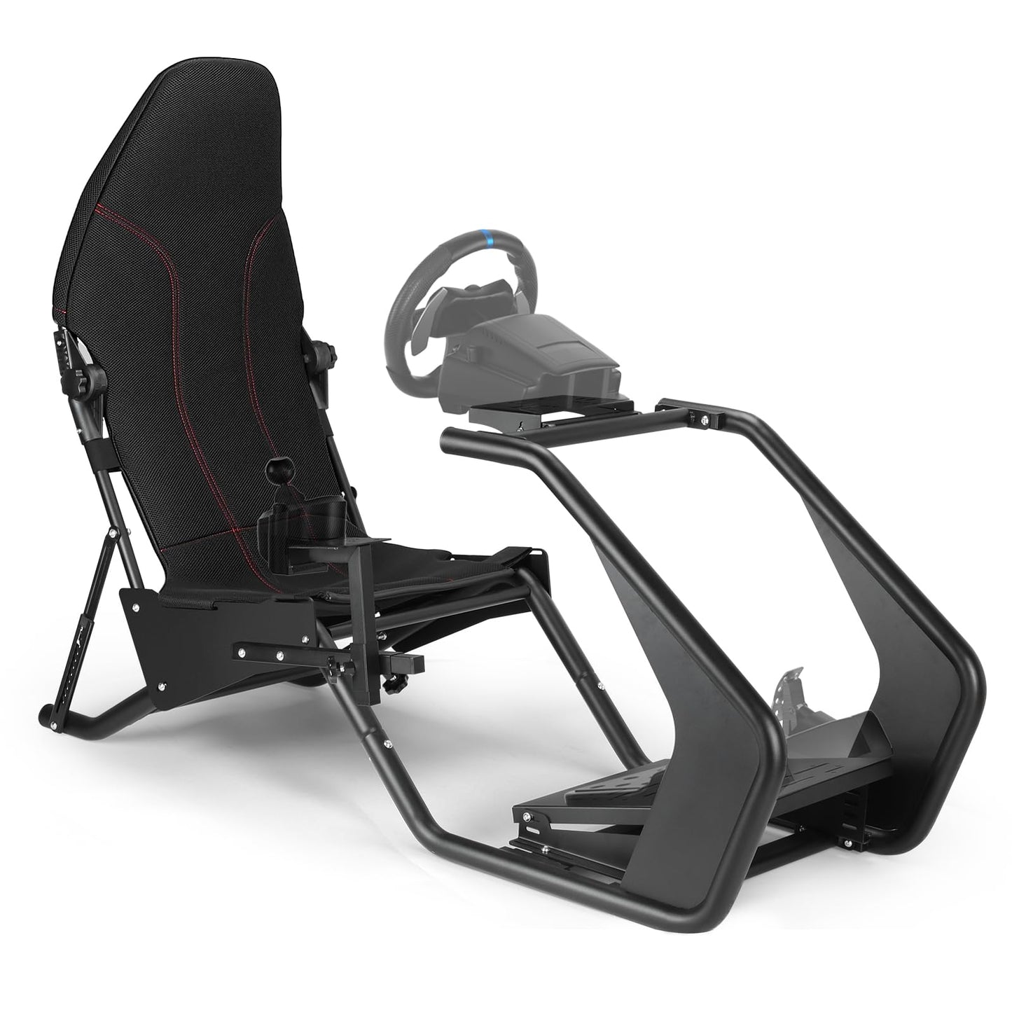 DIWANGUS Racing Simulator Cockpit - Sports Car Design  Adjustable Back & Headrest  Includes Gear Shifter - Compatible with Logitech/Thrustmaster/MOZA/FANATEC (Electronic not Included