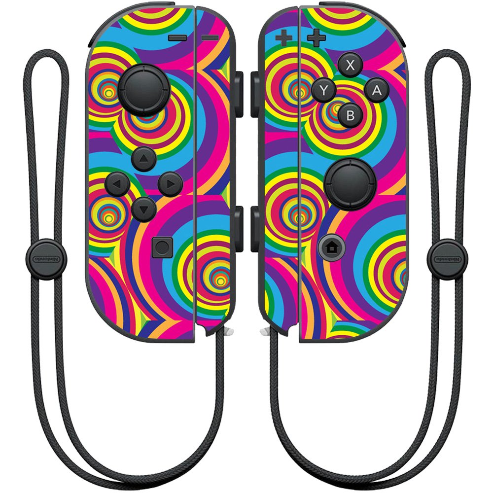 MIGHTY SKINS Nintendo Joy-Con Controller Skin - Groovy 60s Design, NIJOYCO-Groovy 60s