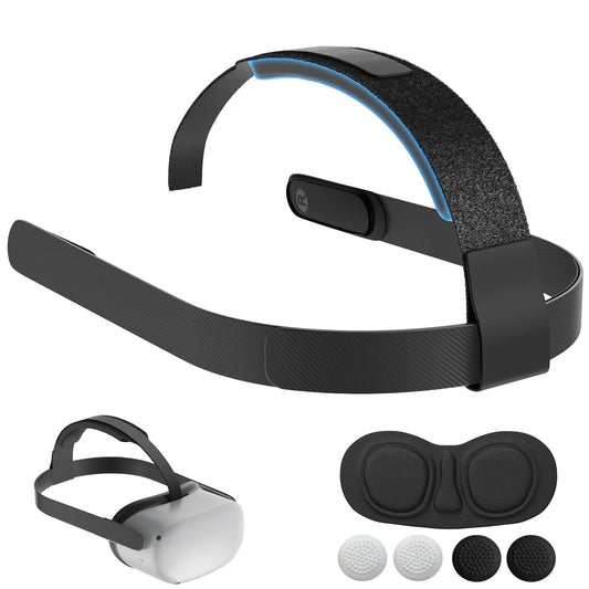 Head Strap for 0culus Quest 2  Replacement HeadStrap Compatible with Met-a Quest 2  Vr Headset Strap for Me-ta 0culus Quest2 Accessories(Black)