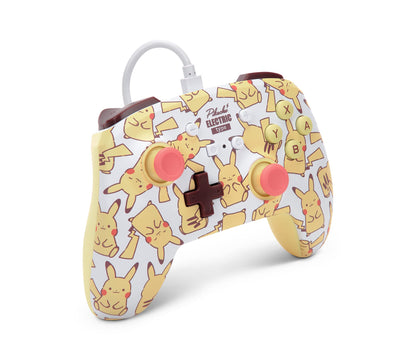 PowerA Enhanced Wired Controller for Nintendo Switch - Pikachu Blush Model, Colorful Design