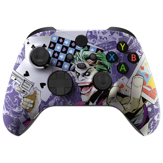 eXtremeRate Custom Shell for Xbox Series X/S Controller - Clown Cards - FX3T129 - Scary-Theme Replacement Cover