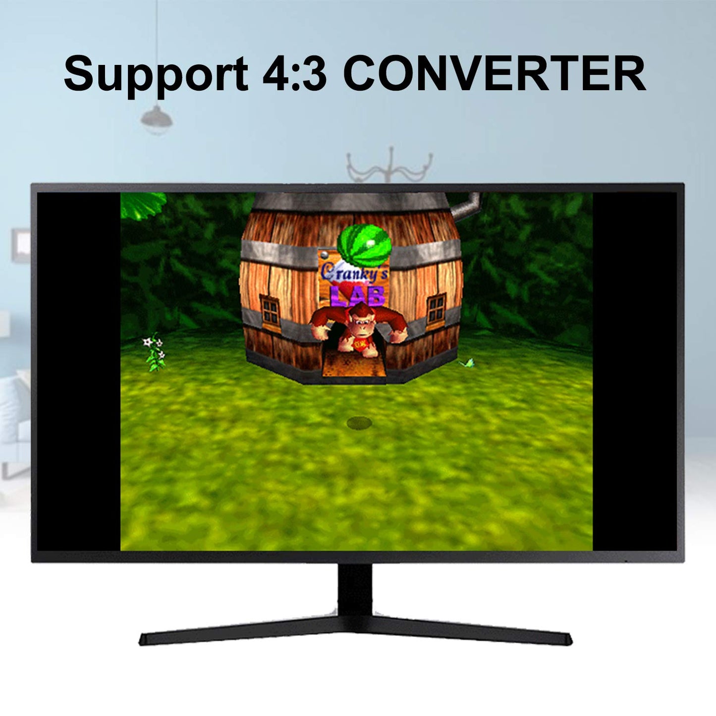 ZUZONG HDMI Cable for N64 - 16:9/4:3 Conversion, N64 to HDMI Converter Adapter, Compatible with Gamecube/SNES