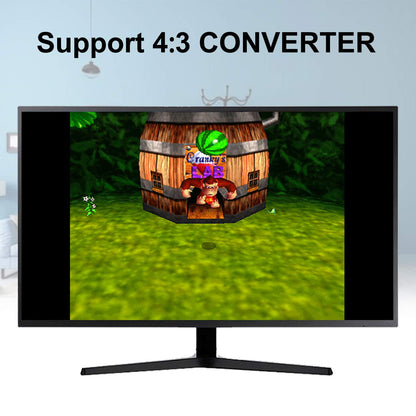 ZUZONG HDMI Cable for N64 - 16:9/4:3 Conversion, N64 to HDMI Converter Adapter, Compatible with Gamecube/SNES