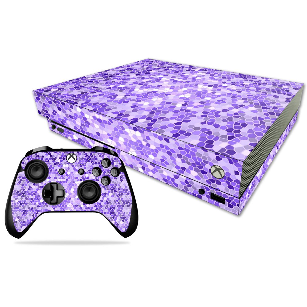 MIGHTY SKINS Xbox One X Skin - Stained Glass Vinyl Decal Wrap, Durable & Easy to Apply, Model MIXBONXCMB