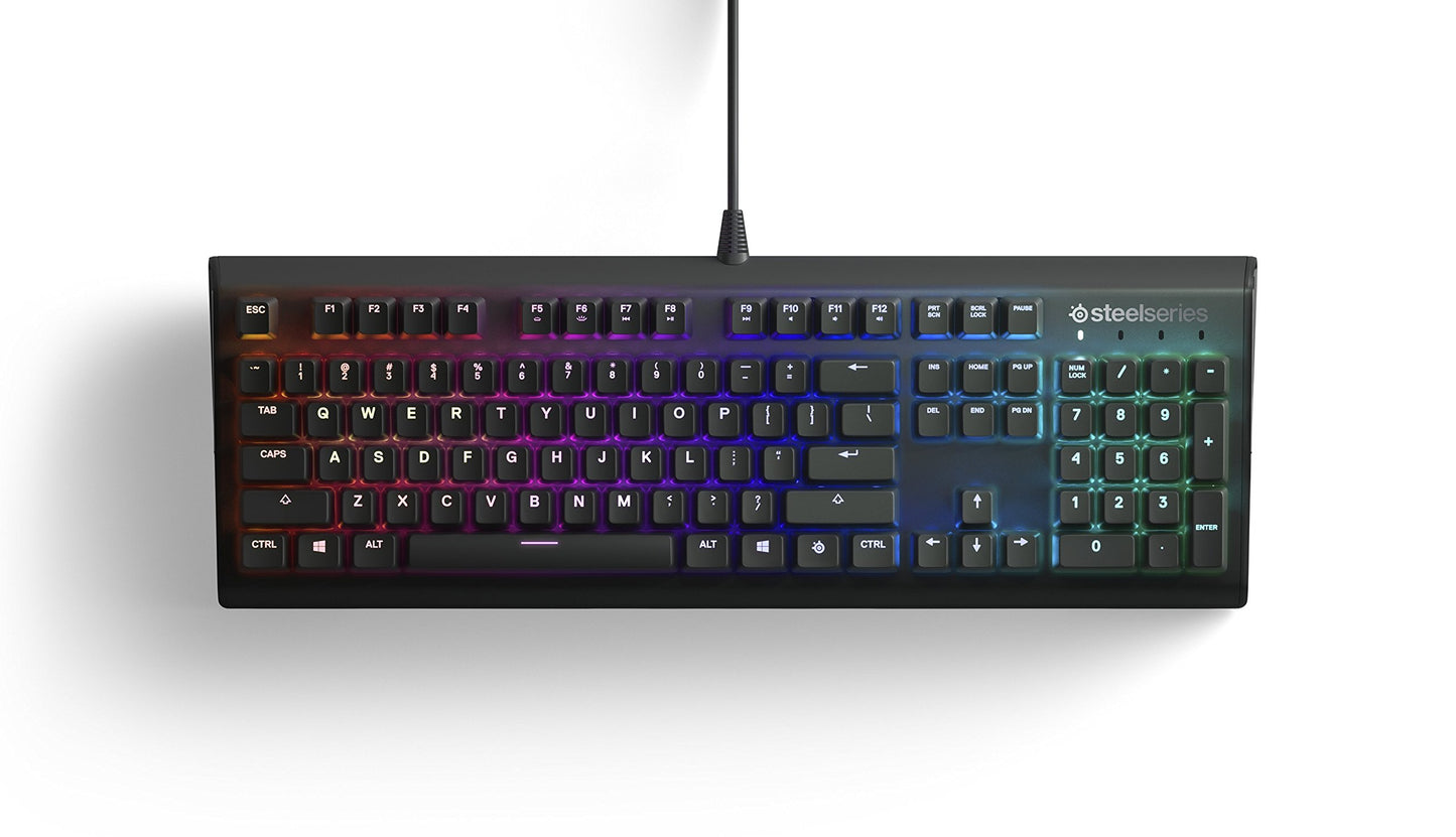 SteelSeries Apex M750, Mechanical Gaming Keyboard, Per-Key RGB Illumination, 6 Macro Keys, PC/Mac, American QWERTY Layout