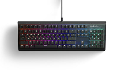 SteelSeries Apex M750, Mechanical Gaming Keyboard, Per-Key RGB Illumination, 6 Macro Keys, PC/Mac, American QWERTY Layout