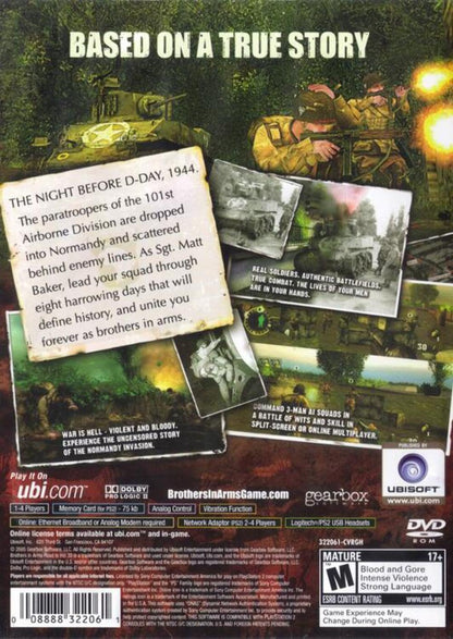 Ubisoft Brothers in Arms: Road to Hill 30 - PlayStation 2, Model 8888322061