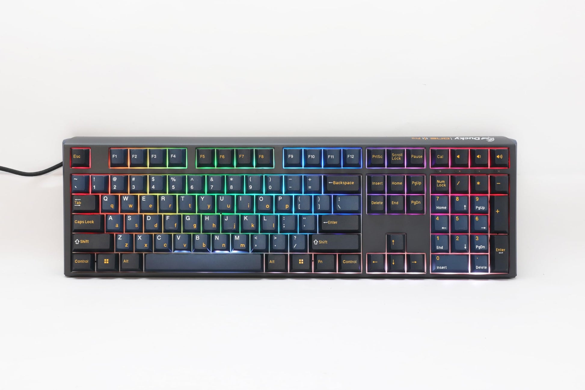 Ducky One 3 Pro Nazca Line 8K 100% Mechanical Keyboard: Quack Mechanics Dampening  Hot-Swappable Cherry MX2A Silent Red Switches  High-Density PBT Tripleshot Keycaps  RGB  US  Nazca Line