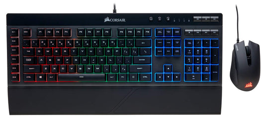 Corsair K55 RGB Gaming Keyboard and Harpoon Mouse Combo, Black, Model CH-9206115-NA