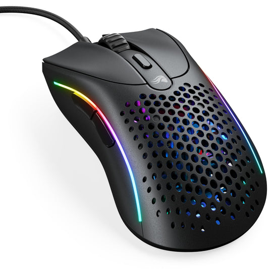 Glorious Gaming - Model D 2: Wired Ergonomic Mouse  Superlight 58g  26K Optical Sensor  6 Programmable Buttons  80 Million Click Lifecycle  FPS  MMO  MOBA  adventure theme Royale (Black)