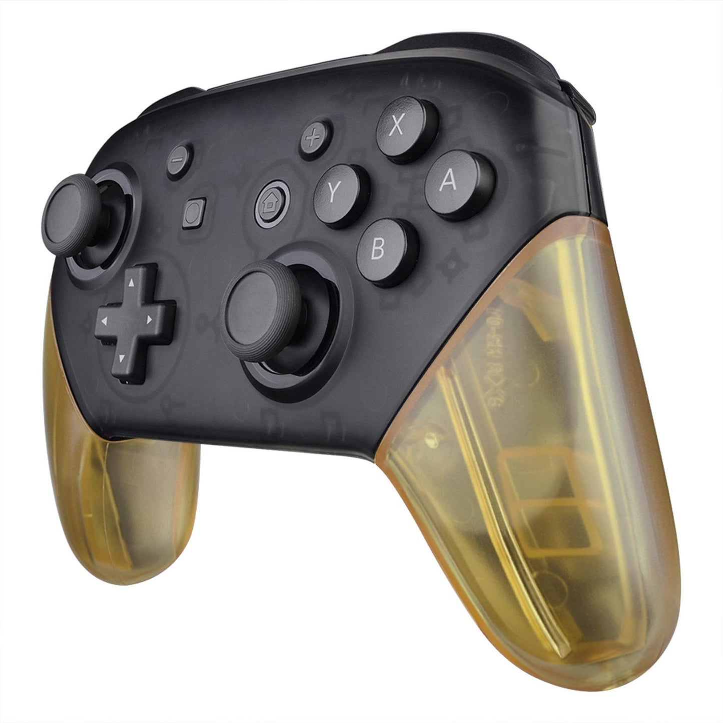 eXtremeRate Amber Yellow Replacement Handle Grips for Nintendo Switch Pro Controller  DIY Hand Grip Shell for Nintendo Switch Pro - Controller NOT Included