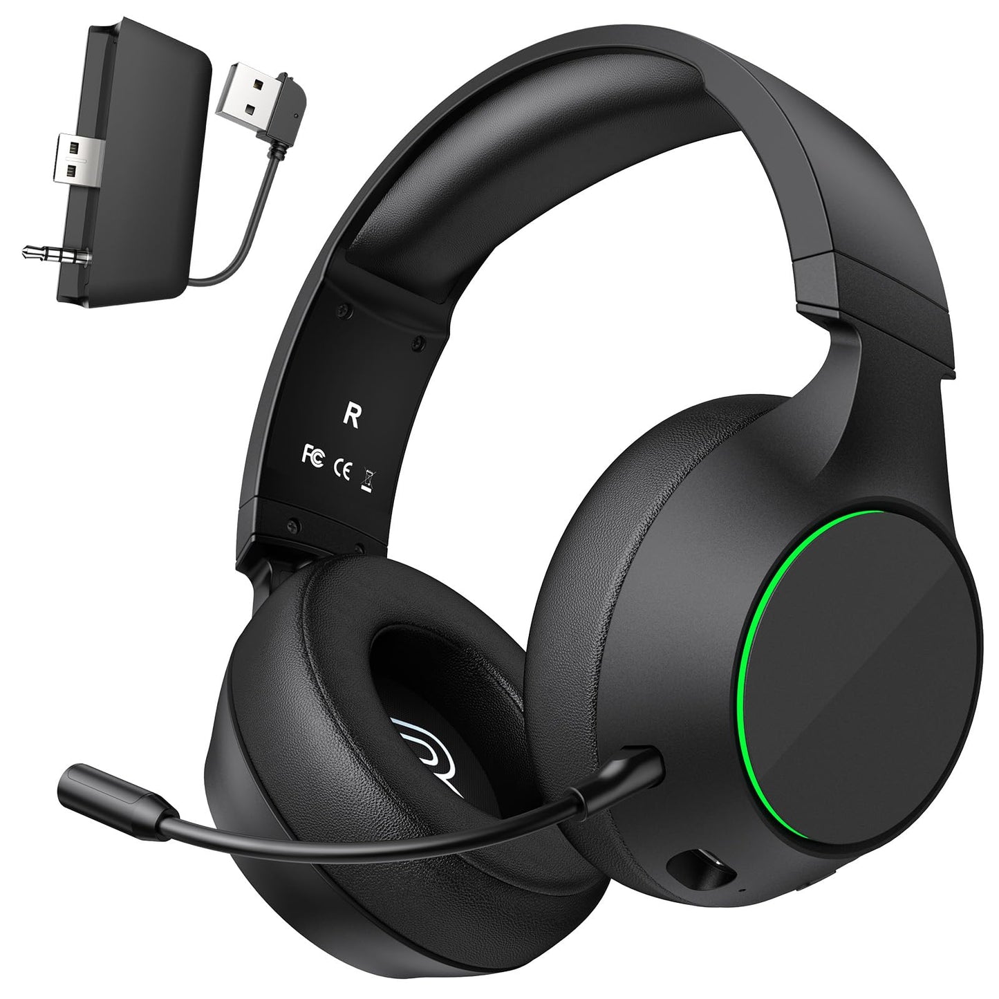 YPBDAN X4 Wireless Gaming Headset for Xbox Series X|S  Xbox One  PS5  PS4  PC  Mac  Switch  2.4GHz Gaming Headphones with Bluetooth 5.3  70H Battery  ENC Noise Canceling Mic  Low Latency