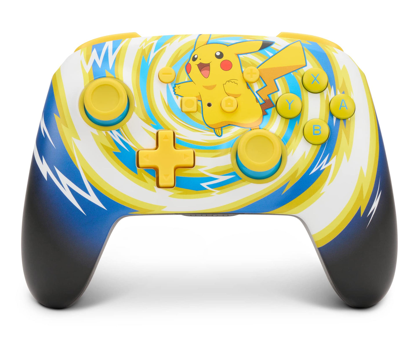 PowerA Enhanced Wireless Controller for Nintendo Switch - Pokémon Pikachu Vortex - Yellow - Model 1523595-01 - Officially Licensed