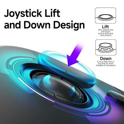 AceGamer Wireless Pocket Controller 2 Pack for Nintendo Switch/iOS/PC - Bluetooth Gamepad with 6-Axis Gyroscope & Turbo Function