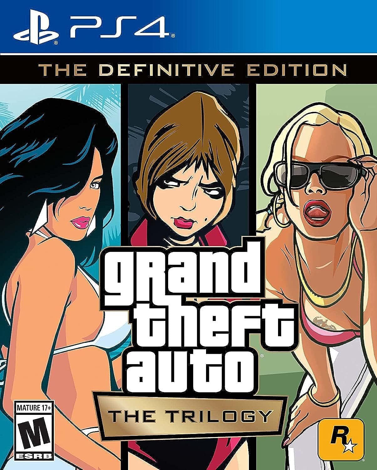 Rockstar Games Grand Theft Auto: The Trilogy - Definitive Edition PS4 Multi-Colored Model 57833