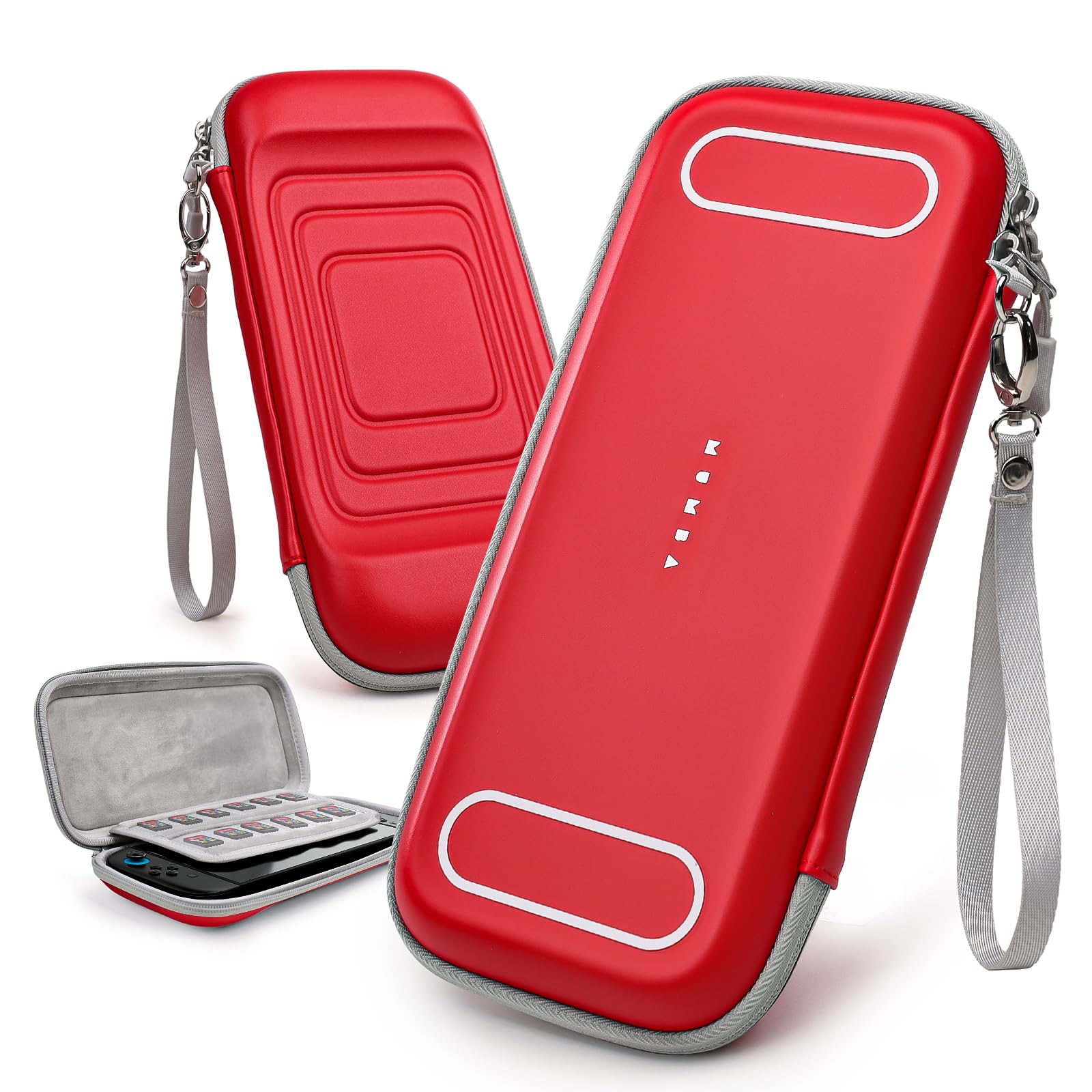 Mumba Carrying Case for Nintendo Switch 2 2025  [Mini Version] Tpartyl Case with 12 Game refill unit slot Portable Bag Protective Carry handbag Pouch Shell Accessories [Portable & Lightweight] (Red)