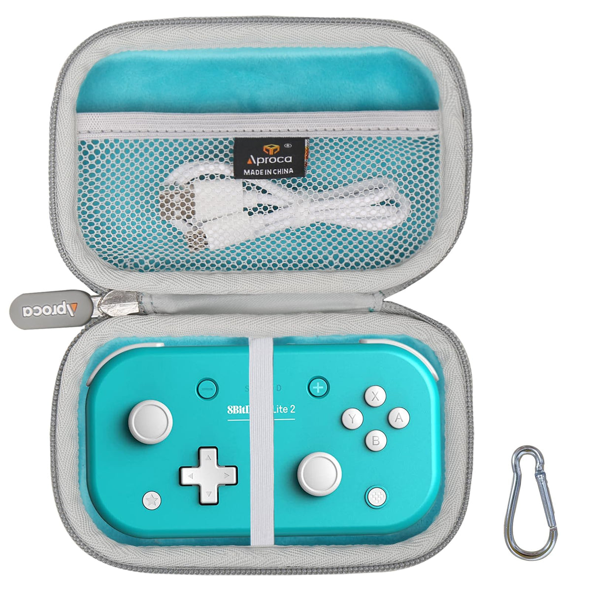 Aproca Blue Hard Tpartyl Storage Case  for 8Bitdo Lite 2 Bluetooth Gamepad and Accessories