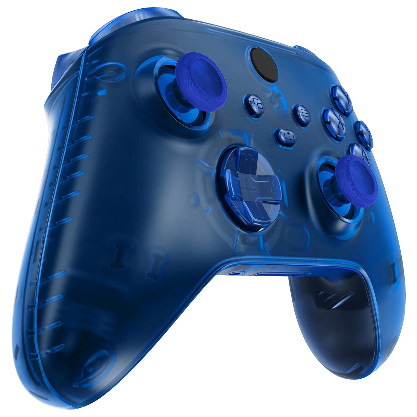 eXtremeRate Xbox Series X & S Controller Shell Buttons Set, Clear Blue Replacement Accessories, Model QX3M504