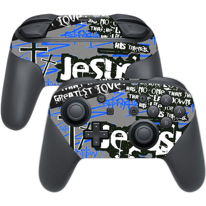 MIGHTY SKINS Nintendo Switch Pro Controller Skin Cover Sticker - Love Design, Model NISWPCOI-Love