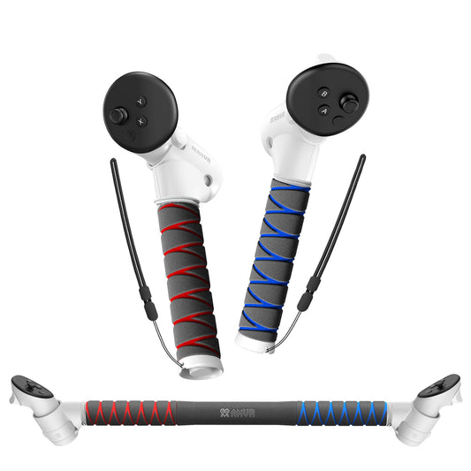 AMVR Upgraded Gorilla Tag Long Arms Controller Extensions Compatible with Meta/Oculus Quest 3S/Quest 3 Accessories  VR Sticks  Beat Saber Handles  Golf Club Attachment  Extension Grips  for VR Game