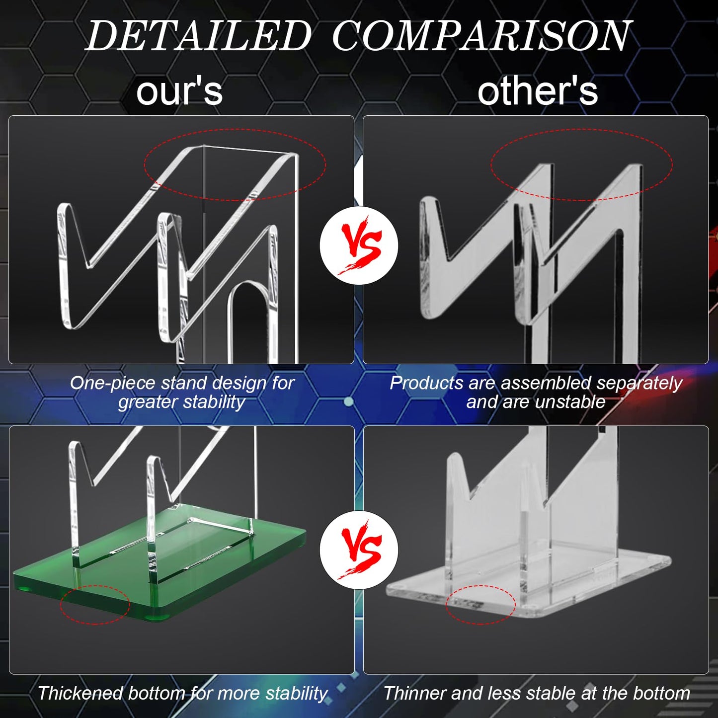 FYY Game Controller Holder - 2-Tier Acrylic Stand for Nintendo Switch, Xbox, PS5, PS4 - Green, Model 1897