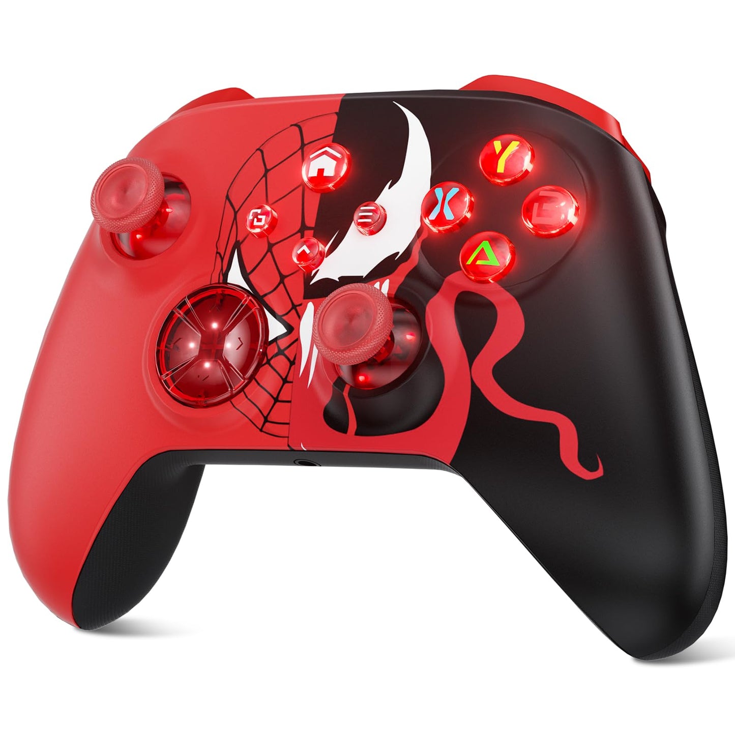 Dinosoo RGB Wireless Controller for Xbox Series X|S One & PC  with  Bluetooth  TURBO  Macro  4 Vibration Motors  3.5mm Audio Jack