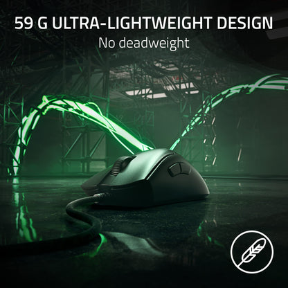 Razer DeathAdder V3 Pro Wireless Gaming Mouse - 63g Lightweight, 8K Polling, Optical Switches, 90 Hr Battery, Black