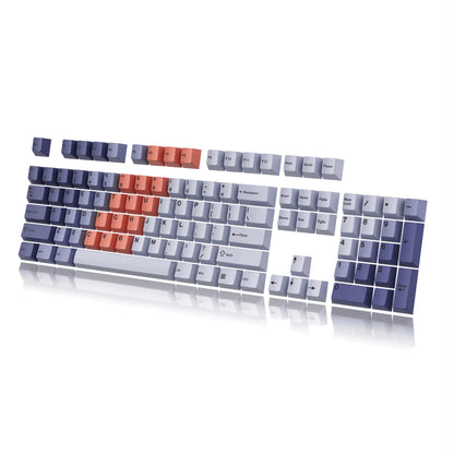 HK GAMING Dye Sublimation PBT Keycap Set | 139 Keys | Cherry Profile | ANSI US-Layout | Sunset Color | Compatible with Cherry MX, Gateron