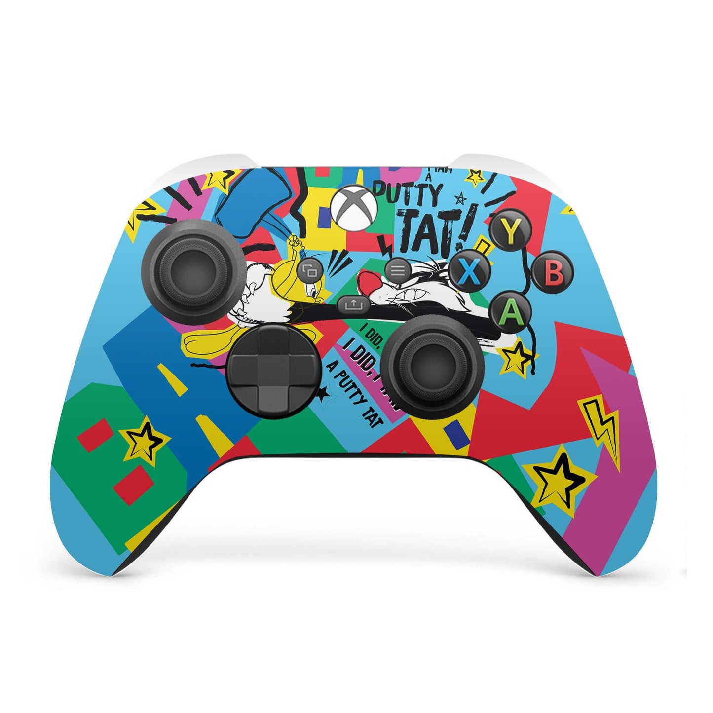 Head Case Designs Officially Licensed Looney Tunes Tweety And Sylvester Graphics and Characters Vinyl Sticker Gaming Skin Decal Cover Compatible With Xbox Series X/S Controller