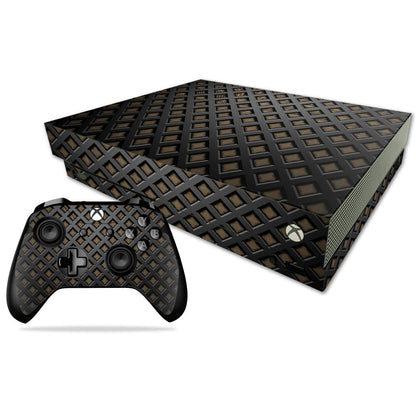 MIGHTY SKINS Xbox One X Skin - Black Wall Vinyl Decal Wrap, Durable & Easy to Apply, Model MIXBONXCMB-Black Wall
