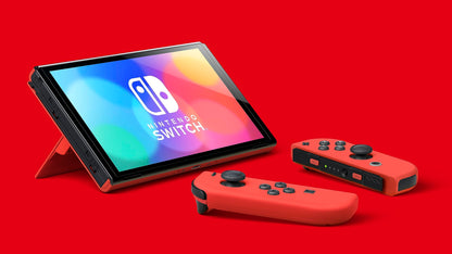 Nintendo Switch OLED Model - Mario Red Edition, HEGSRAAAA, Vibrant Color, Enhanced Display