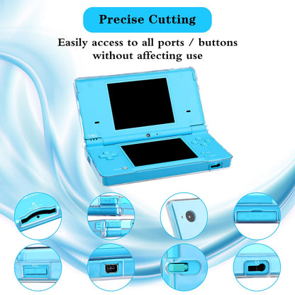 OSTENT Hard Crystal Case for Nintendo DSi - Clear, Model 027600, Durable Skin Cover Shell