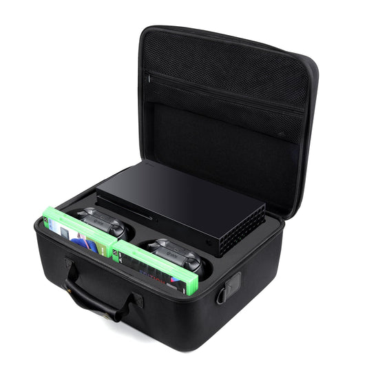 Diocall Hard Case Compatible with Xbox Series X Protective Travel Case for Xbox Series X Console Controllers Games and Other Accessories