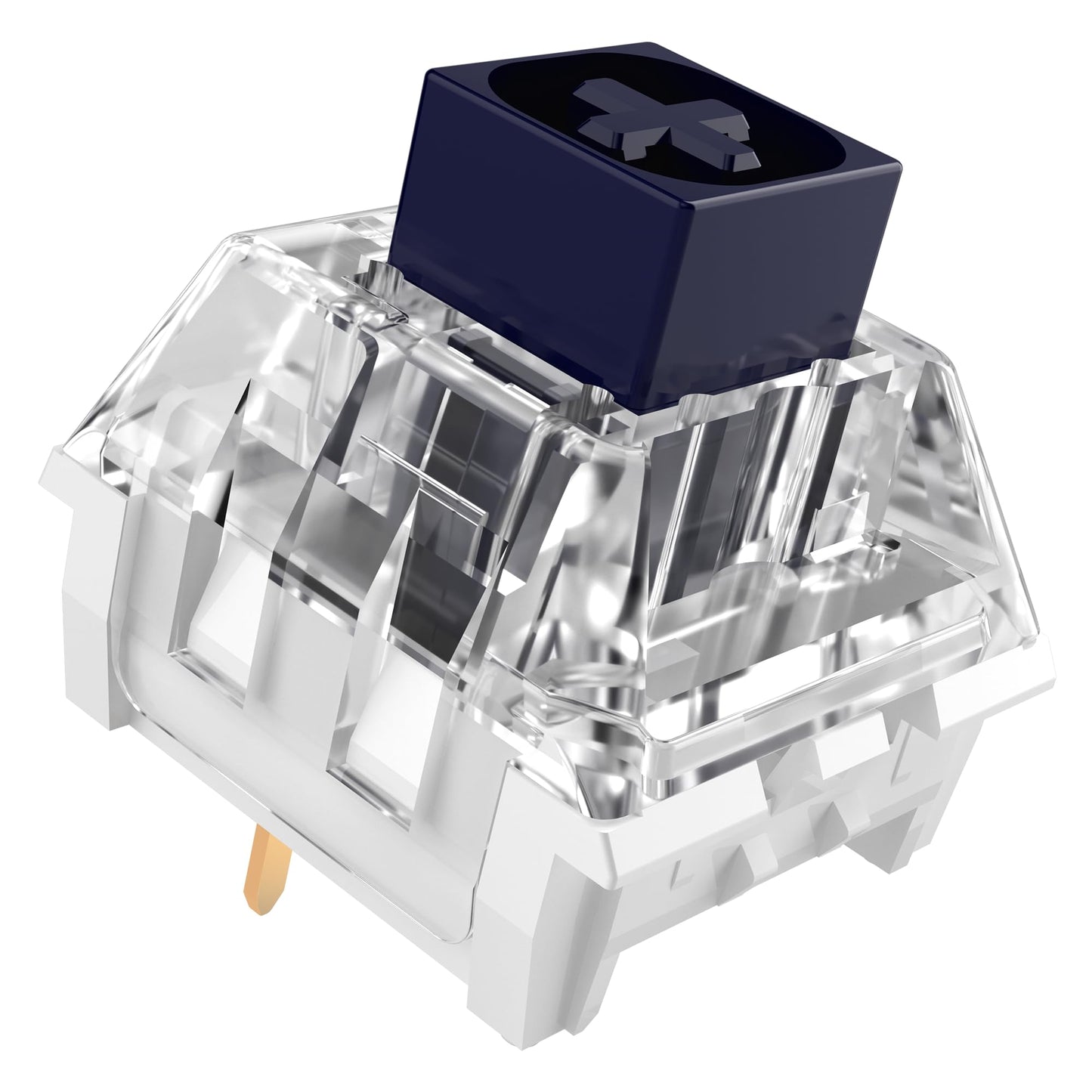 Kailh Box Navy Switches for Mechanical Gaming Keyboard 3-Pin 60gf Clicky/Factory Lubed/IP56 Dust&Waterproof Switches(Kailh Box Navy 90Pcs)