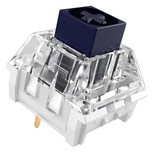 Kailh Box Navy Switches for Mechanical Gaming Keyboard 3-Pin 60gf Clicky/Factory Lubed/IP56 Dust&Waterproof Switches(Kailh Box Navy 90Pcs)