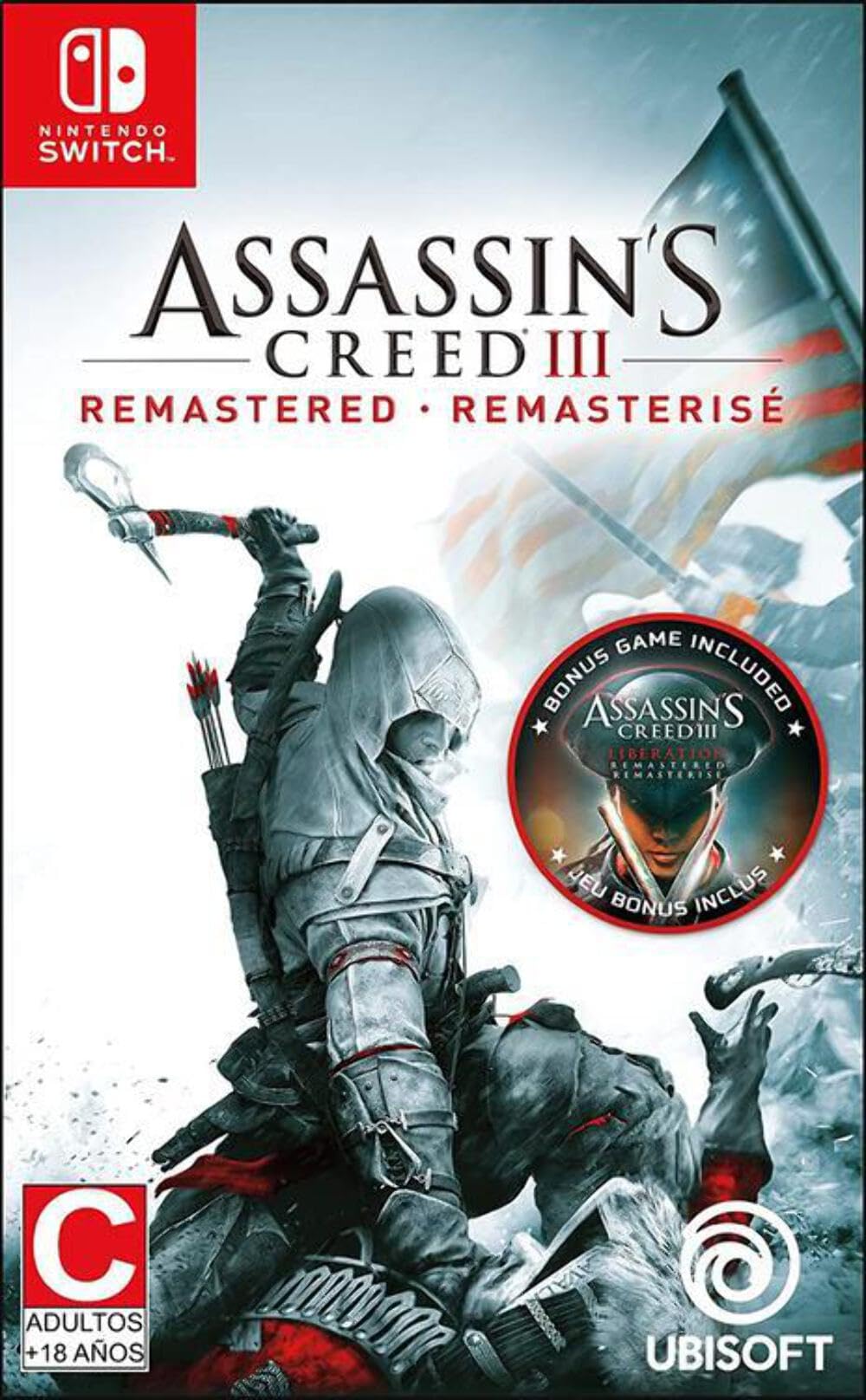 Ubisoft Assassins Creed III: Remastered for Nintendo Switch - Model UBP10902219