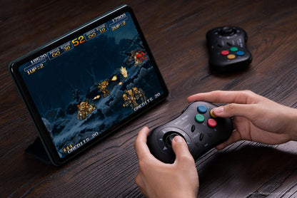 8Bitdo NEOGEO Wireless Controller - Iori Yagami Edition, Black, Officially Licensed for Windows & Android