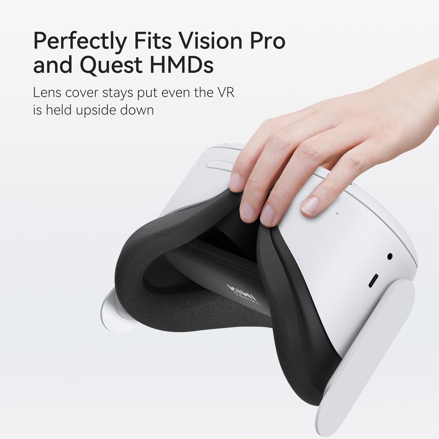 KIWI design Lens Protector for Quest 2, Pro, 1, Rift S, Valve Index, Pico 4, HP Reverb G2 - Premium Black KW-QP01-EU